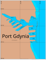 Schematic chart of the port