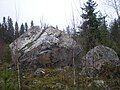 Varistenen, a glacial erratic rock in Djupsjöbacka, Terjärv Finland