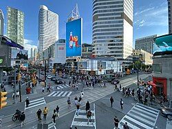 Yonge-Dundas Square in 2022 (looking southwest)