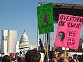 Protesters at the 2009 March for Life in Washington, DC call for repeal of Roe v. Wade