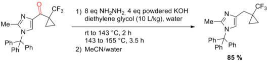 Scheme 21. Large-scale application