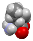 Space-filling model of L-isoleucine