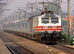 The Lucknow Shatabdi Express near New Delhi, India, in 2004