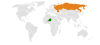 Location map for Niger and Russia.