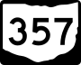 State Route 357 marker