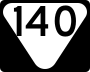 State Route 140 marker