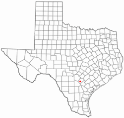 Location of Floresville, Texas