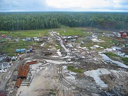 Oil extraction in Kargasoksky District