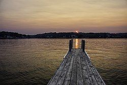 Sunset at Apple Valley Lake