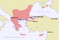 Byzantine Empire (286/395–1453 AD) in 1081 AD.