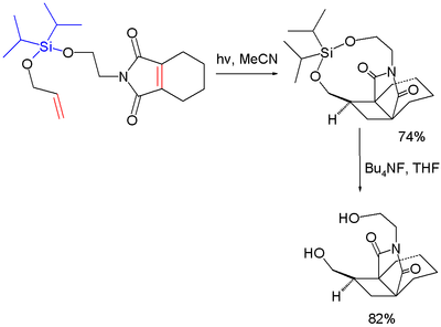 Cycloaddition silicon tether