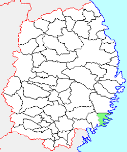 Location of Sanriku in Iwate Prefecture