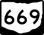 State Route 669 marker