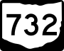 State Route 732 marker