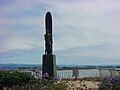 View of Surfer statue near the ocean in Santa Cruz