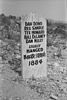 Boot Hill grave marker of Bisbee Massacre murderers