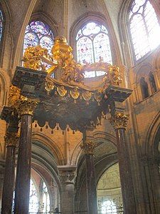 The Baldequin over the main altar (18th century)