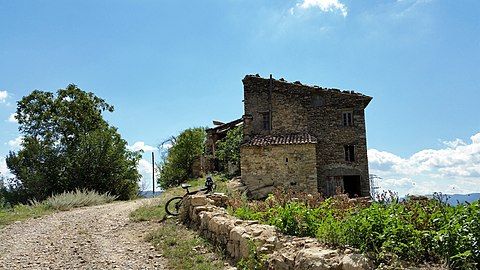 Old House named Casa Campo in the Hamlet of Güel which today is part of the municipality of Graus, Huesca , Spain