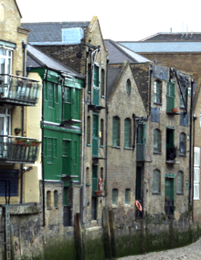 Dunbar Wharf viewed from the river