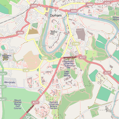 Durham University map is located in Durham, England