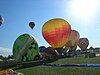 Balloon inflation at the Great Forest Park Ballon Race