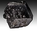 Black crystals of andradite: melanite