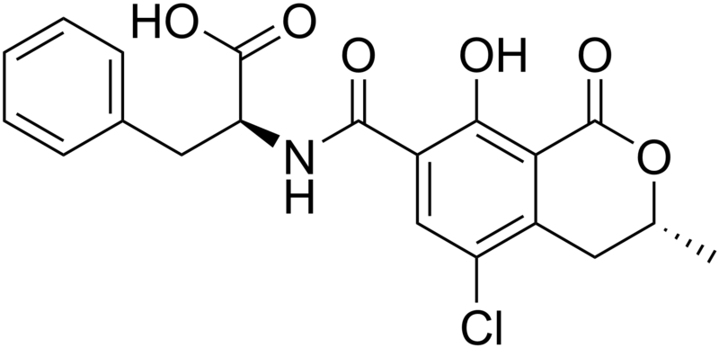 File:Ochratoxin A structure.png