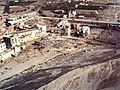 Picture show by flood damage in Puerto Lumreras in October 1973