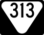 State Route 313 marker