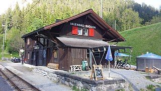 The station building from the west