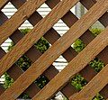 2D image of lattice fence, U.S. (in 3D there is additional symmetry)