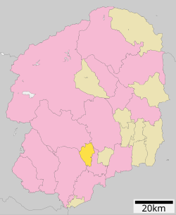 Location of Mibu in Tochigi Prefecture