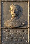 Bronze relief portrait of Maj. Samuel Lockett at Vicksburg National Military Park