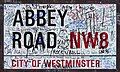 Abbey Road street sign, 2004