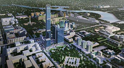 Artists rendition of Abu Dhabi Plaza (c. 2007)