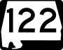 State Route 122 marker