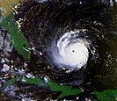 Satellite image of Hurricane Andrew