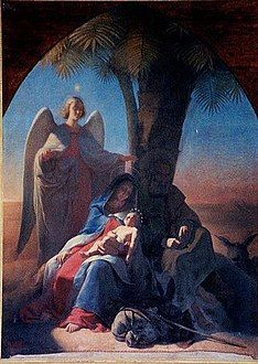 The Holy Family Resting in Egypt