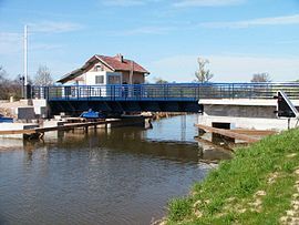 Swing bridge on the Rhone–Rhine Canal