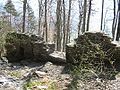 Interior, ruins of the main doorway