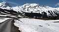 The Crap Mats (far left) and the Ringelspitz from the Kunkels Pass