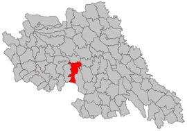 Location in Iași County