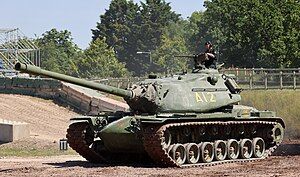 An M103A2 during TANKFEST 2024 at the Tank Museum, Bovington