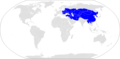 The Mongol Empire at its greatest extent