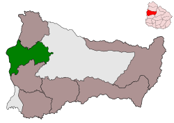 Map of the Municipality of Quebracho