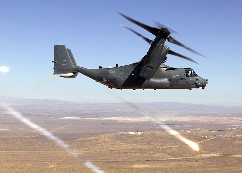 File:Osprey firing flares.jpg