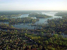 Aerial view of Lake Tegel