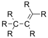 One sp3 and one sp2 carbon bonded to each other.