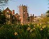 A view of Bank Hall from the tower lawn