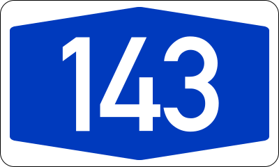 File:Bundesautobahn 143 number.svg